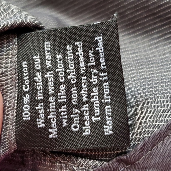 Rock & Republic- Mens Dark Gray Pinstripe Chest pockets Button down Shirt Sz.L - Picture 6 of 7